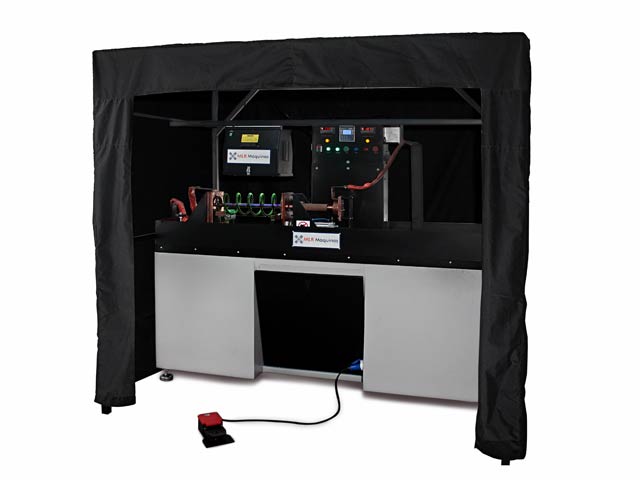 Locação de Máquina Detectora de Trincsa Horizontal para inspeção de molas helicoidais automotivas e ferroviárias